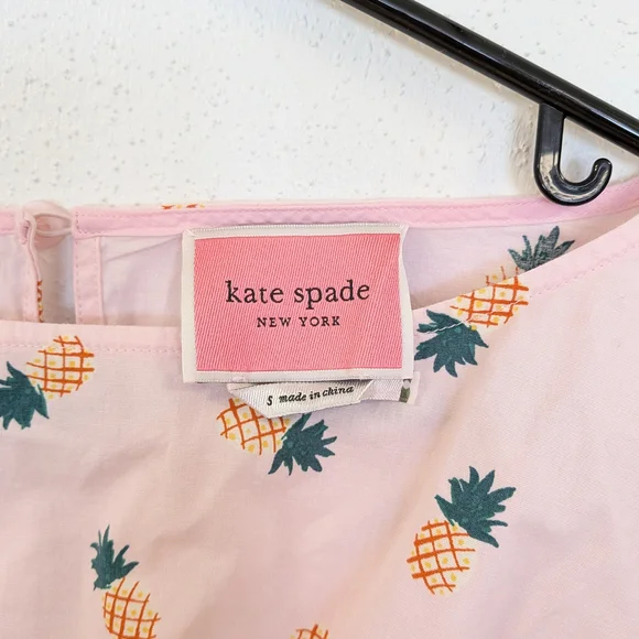 kate spade Pink Pineapple Print Midi Dress - Picture 4 of 5
